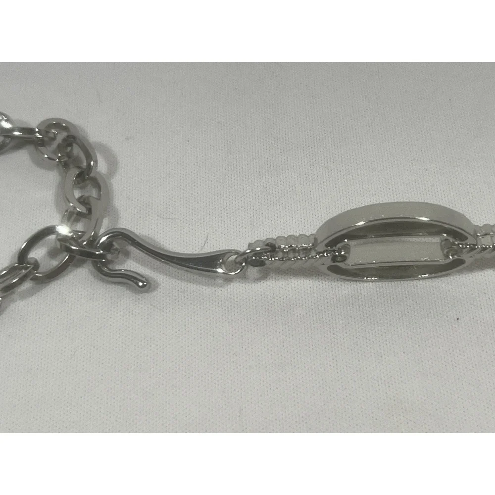 Womens Silver Metal Belt Adjustable Up To 38 Minimalist Y2K Statement Waist